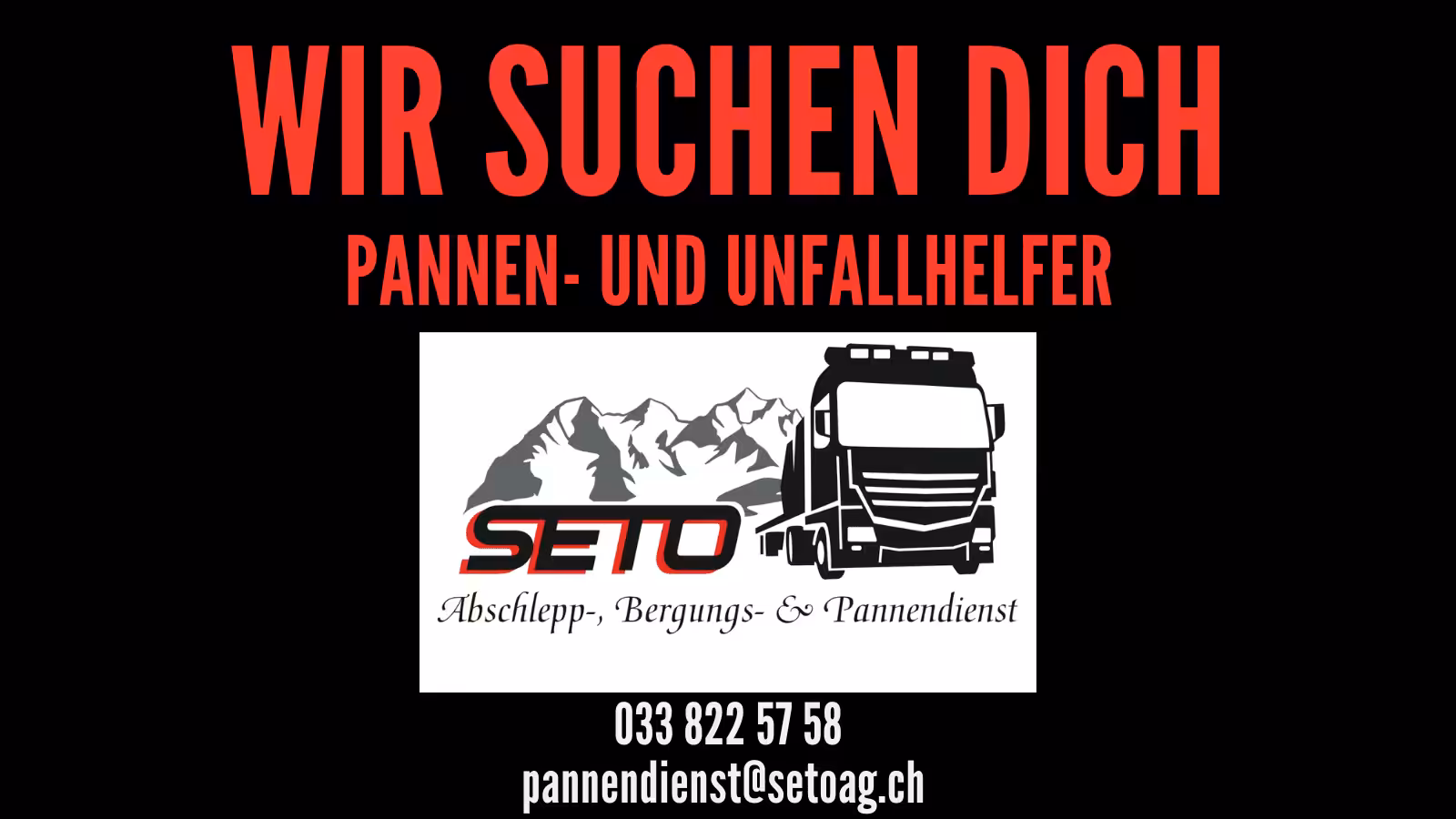 Kleine Stellenanzeige